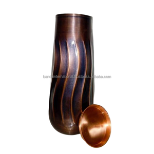 Pure <b>Copper</b> <b>Bottle</b> With Polish Finished Indian Hand Made Health Benefits <b>Copper</b> <b>Bottle</b> Metal <b>Drinking</b> Water <b>Bottle</b> - Product Image 1