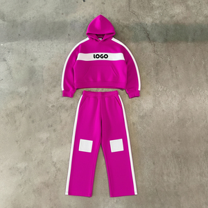 Conjunto de Sudadera con Capucha y Pantalones Deportivos para Hombre, Diseño Personalizado OEM, Estampado Vintage, Transpirable, de Tela Gruesa - Product Image 5
