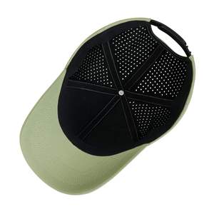 Gorra de Béisbol Verde Claro OEM de 6 Paneles, Ajustable, Unisex, Informal, para Exteriores, Primavera/Verano, Transpirable, Impermeable, de Poliéster - Product Image 4