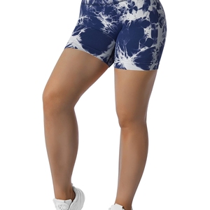 Nouveaux shorts de cycliste pour femmes à haute élasticité et compression, effet ventre plat, séchage rapide, rehaussement des fesses, respirants, avec nœuds et motifs floraux - Product Image 4