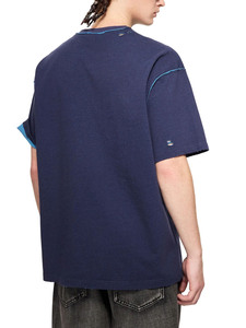 เสื้อยืดโอเวอร์ไซส์สไตล์สตรีทแวร์แบบดิสเทรส ขอบดิบ ผ้าฝ้าย แต่งดีเทลขาดๆ เสื้อยืดแฟชั่นวินเทจ ล้างสีแบบดิสเทรส - Product Image 2