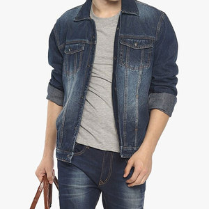 Chaqueta de Mezclilla para Hombre, Diseño Nuevo, Color Sólido, Estilo Urbano - Product Image 1