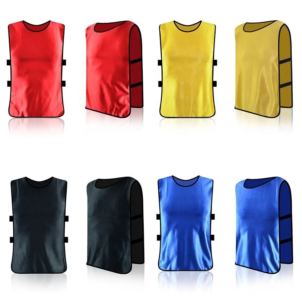 Custom Ademend Voetbal Mesh Slabbetjes Trainingsvest Sport Pinnies Vest Goedkope Voetbal & Voetbal Training Slabbetjes Sportkleding Voor Unisex