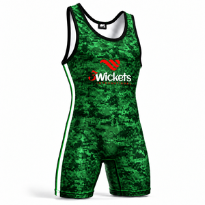 Green Custom <b>Wrestling</b> <b>Singlet</b> <b>Men</b> Youth Sublimation Team <b>Wrestling</b> Uniform 4 Way Stretch Quick Dry Custom Logo Wholesale - Product Image 1