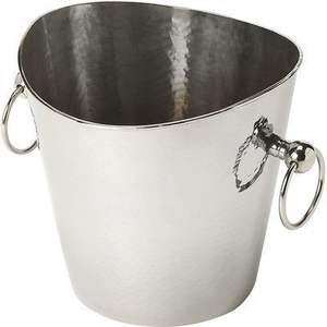 Elegante Cubitera Decorativa de Metal para Enfriar Champaña, Vino y Cerveza con Acabado de Acero Inoxidable Premium, Ideal para el Hogar o Bar - Product Image 5