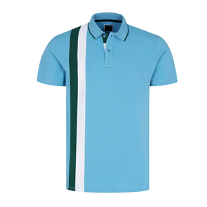 Polo tendance pour l'été, style décontracté élégant, polo de style urbain, haut décontracté professionnel, polo à imprimé graphique dynamique - Product Image 1