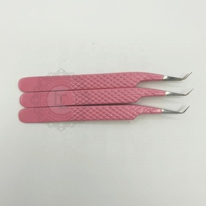 Pince à épiler en poudre rose durable 45 degrés Lite pince à épiler en acier inoxydable de qualité supérieure prix de gros - Product Image 6