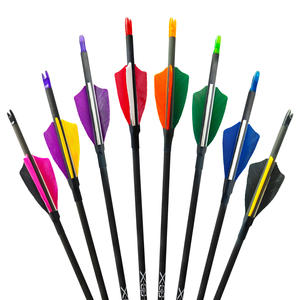 새로운 도착 12 팩 탄소 샤프트 양궁 활력 시커 100 곡물 필드 포인트 사냥 연습 대상 복합 활 - Product Image 6