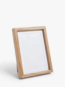 Cadre photo et support en bois minimaliste écologique fait main, bois naturel, rectangulaire vertical pour table - Product Image 1