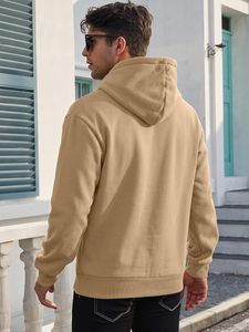 Unisex Pullover <b>Hoodie</b> Men Women Cotton Blend Fleece Sweatshirt <b>Oversized</b> Casual Streetwear Eco-Friendly Breathable Pocket <b>Long</b> - Product Image 4
