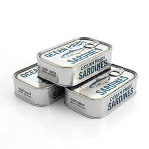 Sardines <span class=keywords><strong>en</strong></span> conserve de haute qualité, prêtes <span class=keywords><strong>à</strong></span> consommer, riches <span class=keywords><strong>en</strong></span> nutriments, pour restaurants et approvisionnement alimentaire industriel - Product Image 1