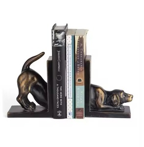 <b>Cheap</b> Price New Geometric Metal Bookends 2Pcs Gold Plated Sculptural Deer Modern Design Decorative Book Ends - Product Image 6