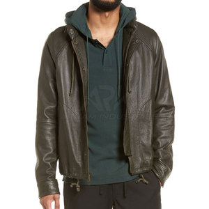 Chaqueta de Cuero para Hombre, Último Modelo, al por Mayor, Resistente al Viento, Chaqueta de Cuero para Hombre Más Vendida, Chaqueta de Cuero Impermeable para Hombre - Product Image 4