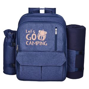 Zaino da Spiaggia e Picnic alla Moda per 4 Persone con Scomparto Termico, Portabottiglie/Stivaletto Vino Staccabile e Luce Integrata - Product Image 6