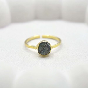 Natural Emerald <b>Adjustable</b> <b>Ring</b> Gold Plated Collet Set Gemstone Handmade May Birthstone Boho Statement <b>Ring</b> Gift for Women - Product Image 3