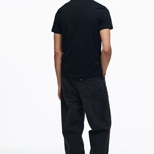 Polo homme bleu marine à demi-zip avec short assorti, fabrication en lot de deux. - Product Image 2