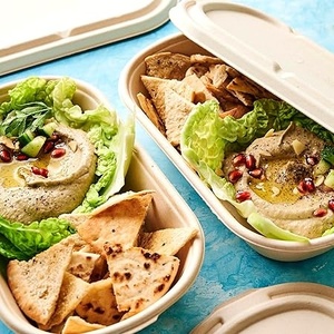 New Biodegradable Sugarcane Bagasse <b>Food</b> <b>Container</b> Lid Takeaway Packaging Compostable Disposable Meal Boxes Leakproof Party 2026 - Product Image 1