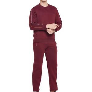Conjunto Deportivo Unisex de 2 Piezas, Sudadera Cortavientos y Pantalones Deportivos Acampanados, Felpa de Algodón Ecológica, Traje Deportivo para Hombre 2026 - Product Image 1