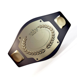 Ceinture de championnat d'arts martiaux souples en cuir et acier inoxydable sur mesure avec doublure en coton – Vente en gros - Product Image 1