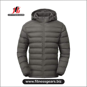 Chaqueta de Invierno Acolchada para Hombre, Diseño Personalizado, Brillante, con Capucha, Estilo Bomber, Gruesa, Negra, Resistente al Viento - Product Image 5