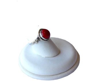 Bague de mode en corail naturel, argent 925, pour femme, taille personnalisée, technologie OEM, look classique de bague, idéale pour les fêtes - Product Image 4