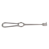 Retracteur chirurgical manuel Volkmann Cat's Paw, 8 pouces, 4 branches, en acier inoxydable, poignée annulaire, pour plaies, ORL, certifié CE