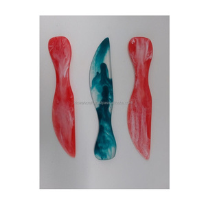 Juego de cubiertos de resina de lujo moderno hecho a mano, cuchillo para queso, tenedor y esparcidor, superventas para uso doméstico y decoración de mesa - Product Image 6