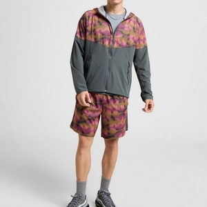 Veste de sport coupe-vent à capuche pour homme, fermeture éclair quart de tour, imprimé par sublimation, en polyester, pour l'automne - Product Image 6