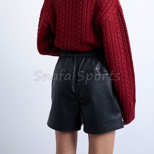 Women 100%Leather made <b>shorts</b> Wear Outdoor Use Leather <b>Shorts</b> for Women Breathable Quick Dry <b>Shorts</b> for Sale - Product Image 2