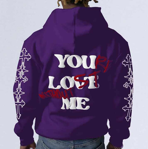 Sweat à capuche oversize personnalisé pour homme, style streetwear, imprimé en relief, 100 % coton, design brodé, grammage lourd, impression 3D en mousse - Product Image 1