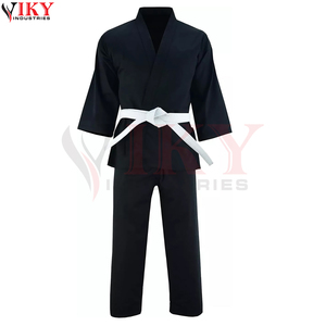 Uniforme de Taekwondo Cómodo y Transpirable, Estilo Nuevo, Color Negro Sólido, Resistente, para Artes Marciales y Combate - Product Image 2