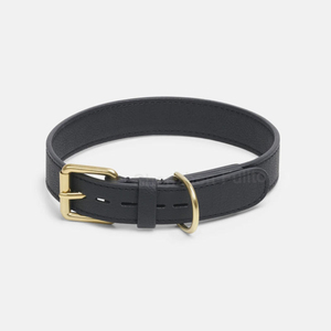 Premium PU Leather Dog <b>Collar</b> with Gold Brass Buckle Adjustable Personalized <b>Pet</b> <b>Collar</b> Wholesale B2B Supplier Multi-Color - Product Image 2