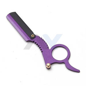 Navaja de Afeitar Clásica de Acero Inoxidable con Hoja Recta para Barbero, Ideal para Viajes y Uso Doméstico, Mecanismo de Fácil Reemplazo, Seis Cuchillas para el Cuidado de la Barba - Product Image 4