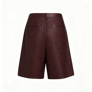 Custom Polyester/Cotton <b>3</b>/<b>4</b> Long Vintage Plaid Mid Waist Drawstring Closure Waterproof Casual Streetwear <b>Men</b> Plus Size <b>Shorts</b> - Product Image 2