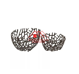 Tazón de frutas de aluminio con diseño de árbol de Coral de aluminio para centros de mesa, tazón de frutas de mesa único, superventas - Product Image 1