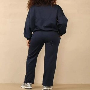Conjuntos Deportivos de Invierno con Capucha para Mujer, Tallas Grandes, 100% Algodón, de Alta Calidad, Personalizados, con Forro Polar - Product Image 3