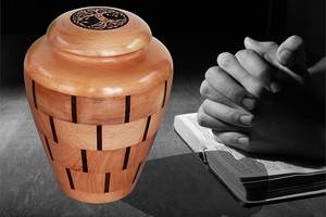 Wooden <b>Urn</b> for Ashes Handcrafted Wooden Cremation <b>Urn</b> for Human Ashes <b>Large</b> Keepsake Memorial <b>Urn</b> for Adults - Product Image 3