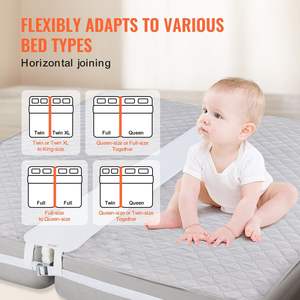 Heavy Duty Metal <b>Buckle</b> <b>Strap</b> 25D Memory Foam 75\" L X 10\" W Bed Bridge Converter Kit for King Split King Beds Mattress - Product Image 5