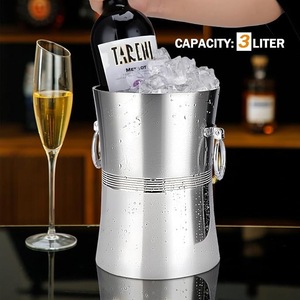 Cubo de Hielo de Acero Inoxidable de Estilo Americano, con Pinzas, Doble Pared Aislada, para Hogar, Bar, Restaurante, Hotel, Fiestas - Product Image 5
