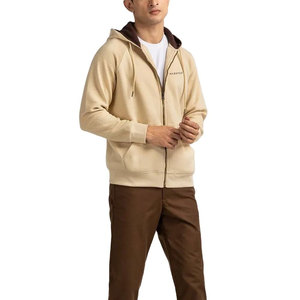 Custom Logo Design Solid Winter Cotton/Fleece <b>Zip</b>-Up Hoodies-High Quality <b>Top</b> Selling Men's Hoodies - Product Image 5