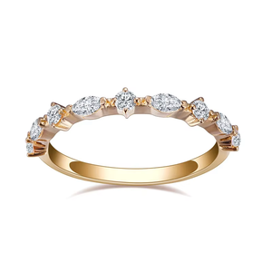Bague de fiançailles en or blanc plaqué platine 14 carats avec diamant de 1 carat, style classique pour femme, taille brillant, pierre naturelle certifiée IGI D - Product Image 1