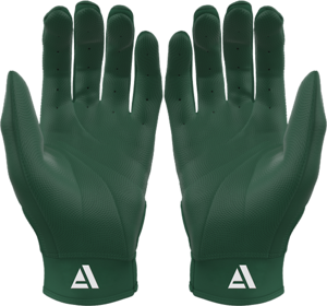 Gants de frappeur de baseball en cuir de qualité supérieure, légers, durables, antidérapants, avec fermeture auto-agrippante, couleur verte. - Product Image 2