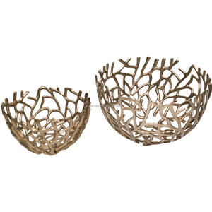 Plateaux en métal en forme de feuille d'argent vaisselle plateaux et plateaux en métal argenté serveurs de fruits et salades au design moderne à bon prix - Product Image 5