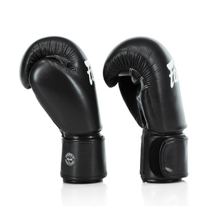 Synthetic Leather Boxing <b>Gloves</b> Comfortable Grip Shock Absorbing Padding Adjustable Wrist Strap Training Gear - Product Image 5