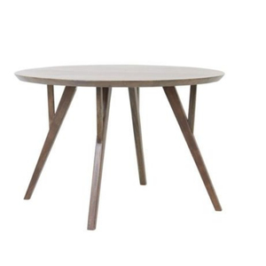 Mesa de Comedor Redonda de Madera Maciza Ecológica Hecha a Mano, Diseño Moderno de Mediados de Siglo, 4 Plazas, Estructura Estable, Muebles para el Hogar - Product Image 3