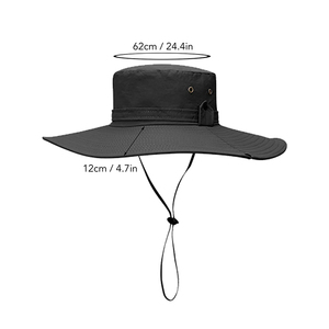 Unisex Adjustable Wide Brim Cotton Cartoon Pattern Waterproof Mesh Fabric <b>Bucket</b> <b>Hat</b> for Adults All Seasons Outdoor Casual Style - Product Image 3