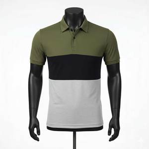 Chemises pour hommes en tricot imprimé, de haute qualité, décontractées, respirantes, unies, pour l'extérieur, avec service OEM, en tissu polyester durable - Product Image 1