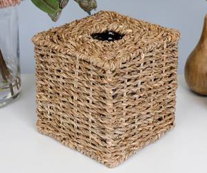 Wholesale Sustainable Seagrass <b>Tissue</b> <b>Box</b> Square Thick Weave Rustic Natural Look For Bathroom Hotel Home Decor From Vietnam - Product Image 4
