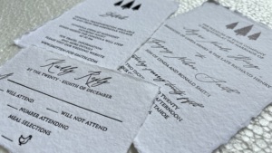 Papel de Algodón con Borde Decorativo, Impresión en Negro, Hecho a Mano, Hojas de Papelería de Lujo al por Mayor - Product Image 2