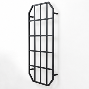 Panel de Rejilla Metálica Negra para Pared, Soporte para Plantas Trepadoras de Exterior, Marco de Cerca para Jardín con Soportes de Montaje, Decoración para Patio - Product Image 3